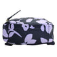 Womens Floral Print Zip Closure Backpack Navy Purple