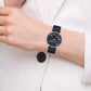 Women's Elliot Navy Leather Strap Watch