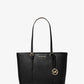 Jet Set Travel Small Saffiano Leather Top-Zip Tote Bag