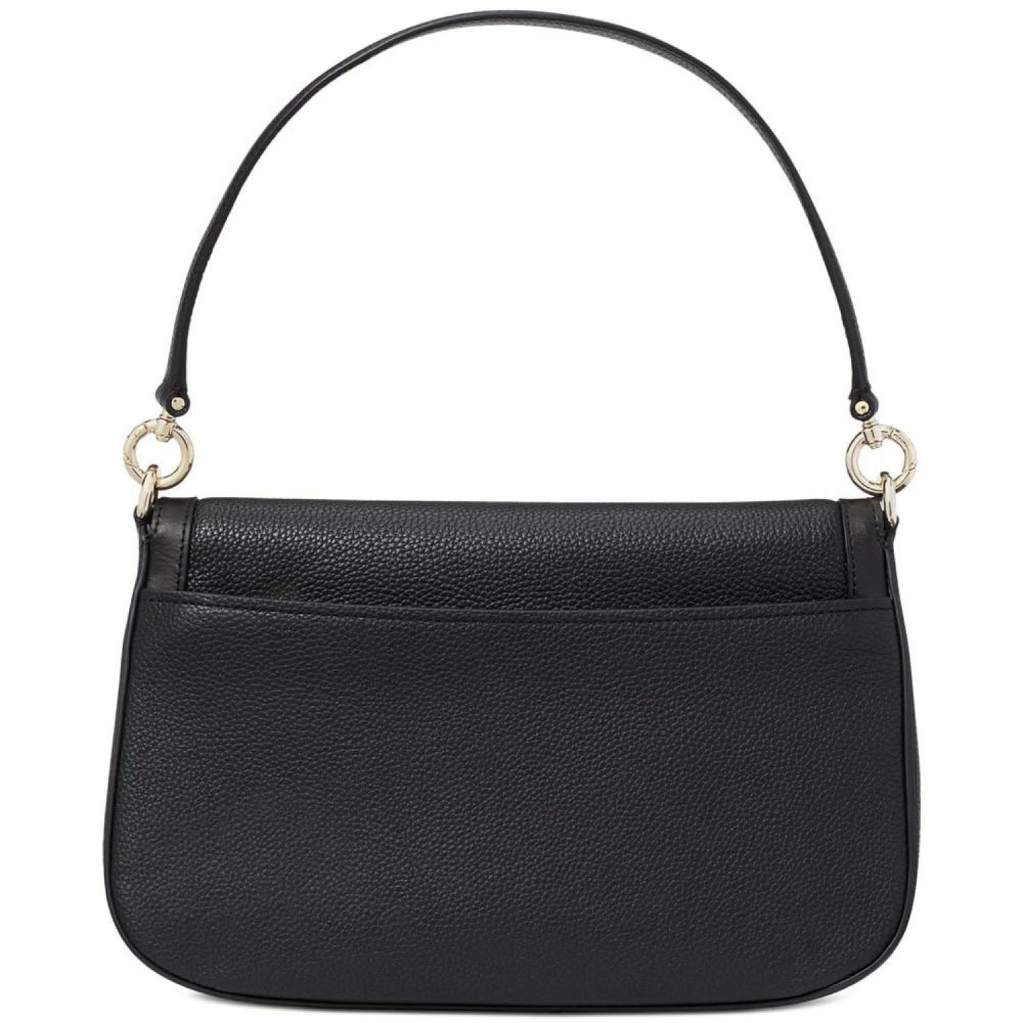 Hudson Pebbled Leather Flap Small Shoulder Bag