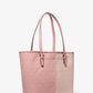 Jet Set Medium Two-Tone Signature Logo Tote Bag