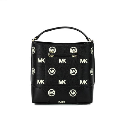 Michael Kors Mercer Small  Embossed Drawstring Bucket Messenger Bag Women's Purse