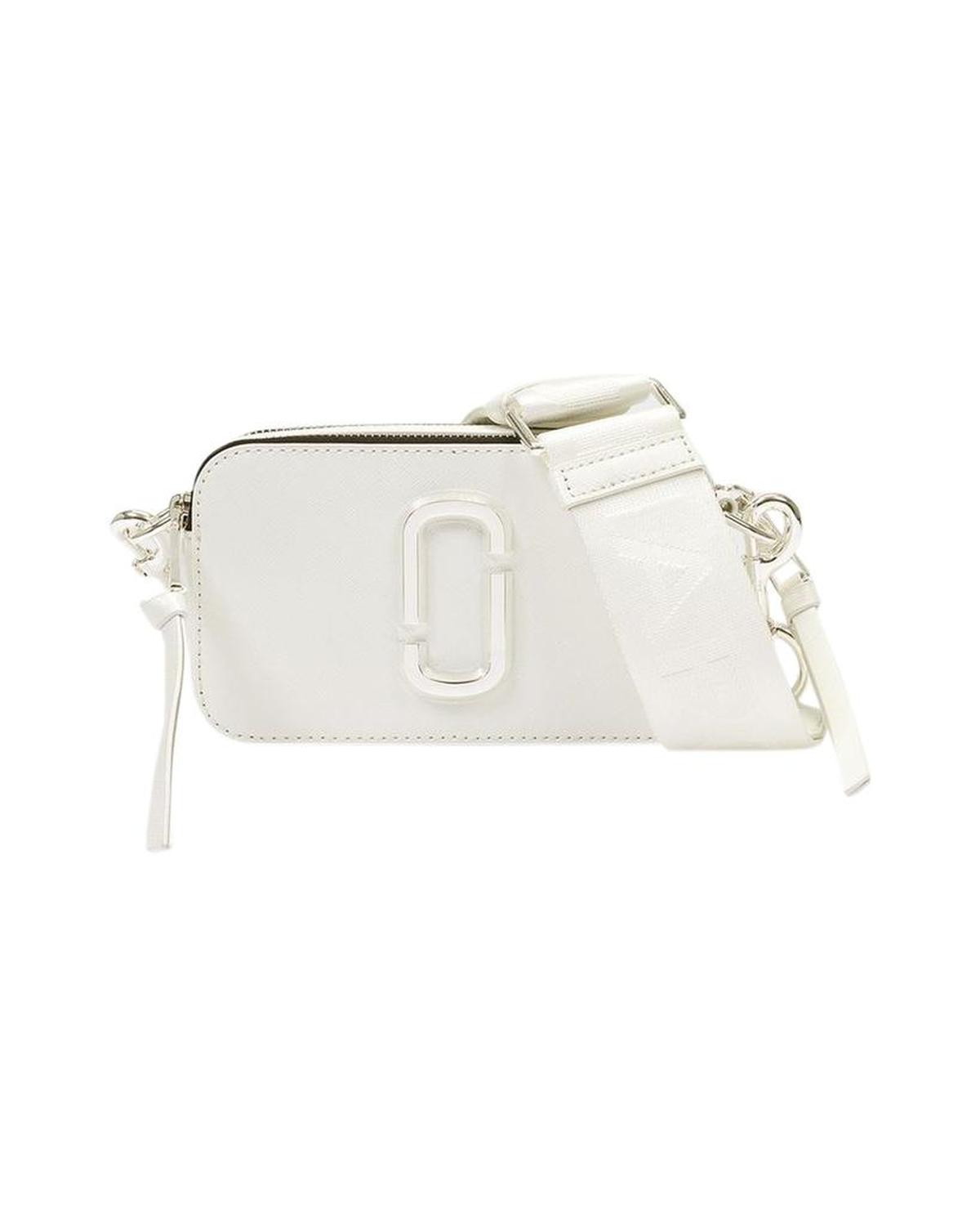 The Snapshot Crossbody -  - White - Leather