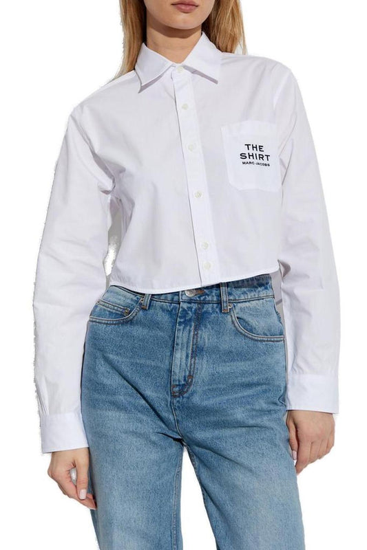 Marc Jacobs Logo-Embroidered Long Sleeved Shirt