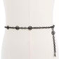 Women's Mini Chain Belt with Pave Logos