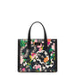 Manhattan Snake Print Embossed Leather Small Tote