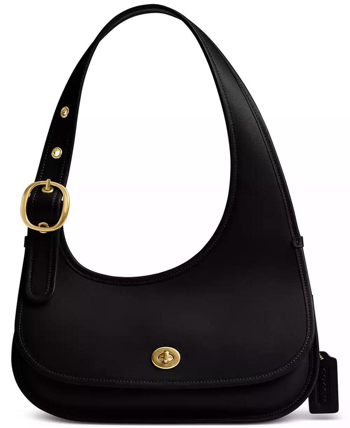 Cashin Carry Small Leather Crescent Bag