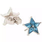 Silver-Tone Cosmos Stud Earrings