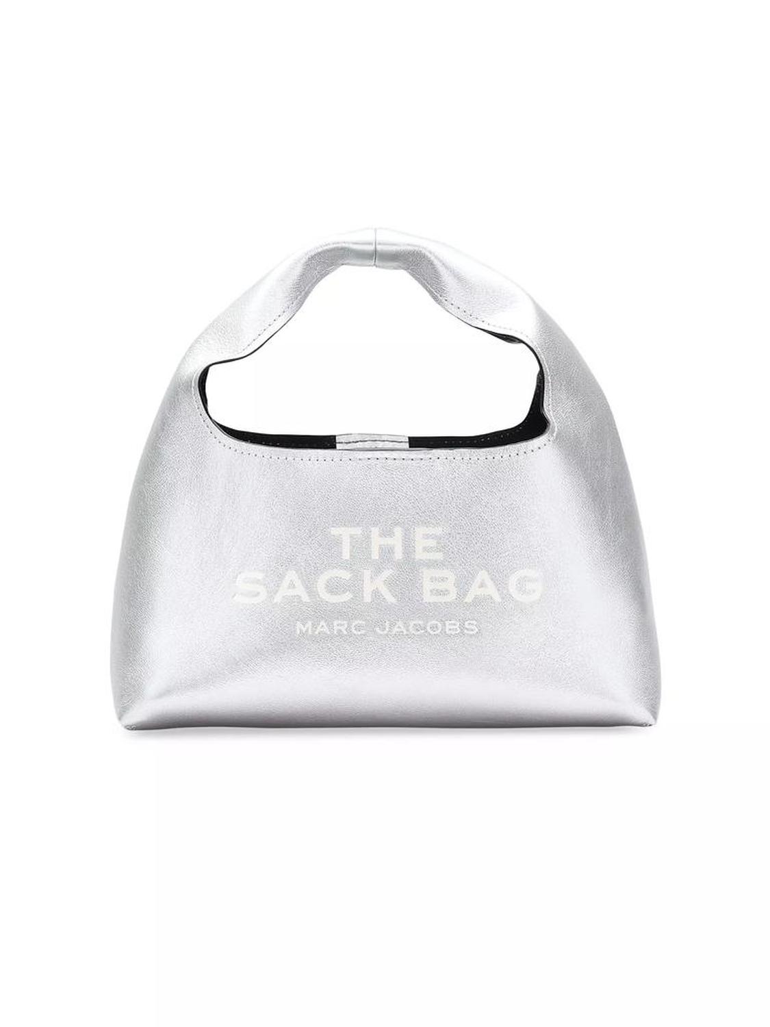 The Metallic Leather Mini Sack Bag