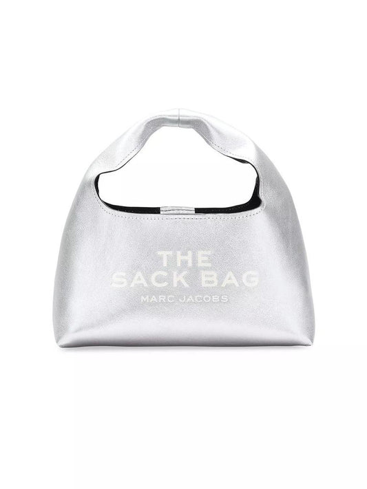 The Metallic Leather Mini Sack Bag