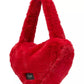 Luver Faux Fur Medium Heart Tote