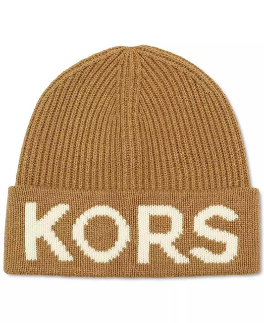 KORS Fisherman's Rib Beanie and Scarf Set