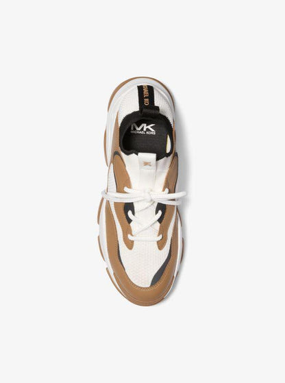 Atlas Stretch Knit and Leather Trainer