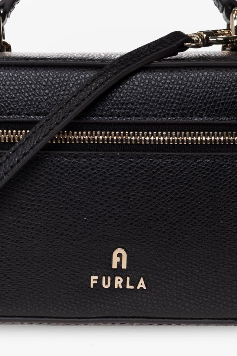 Furla Camelia Logo Plaque Wash Bag