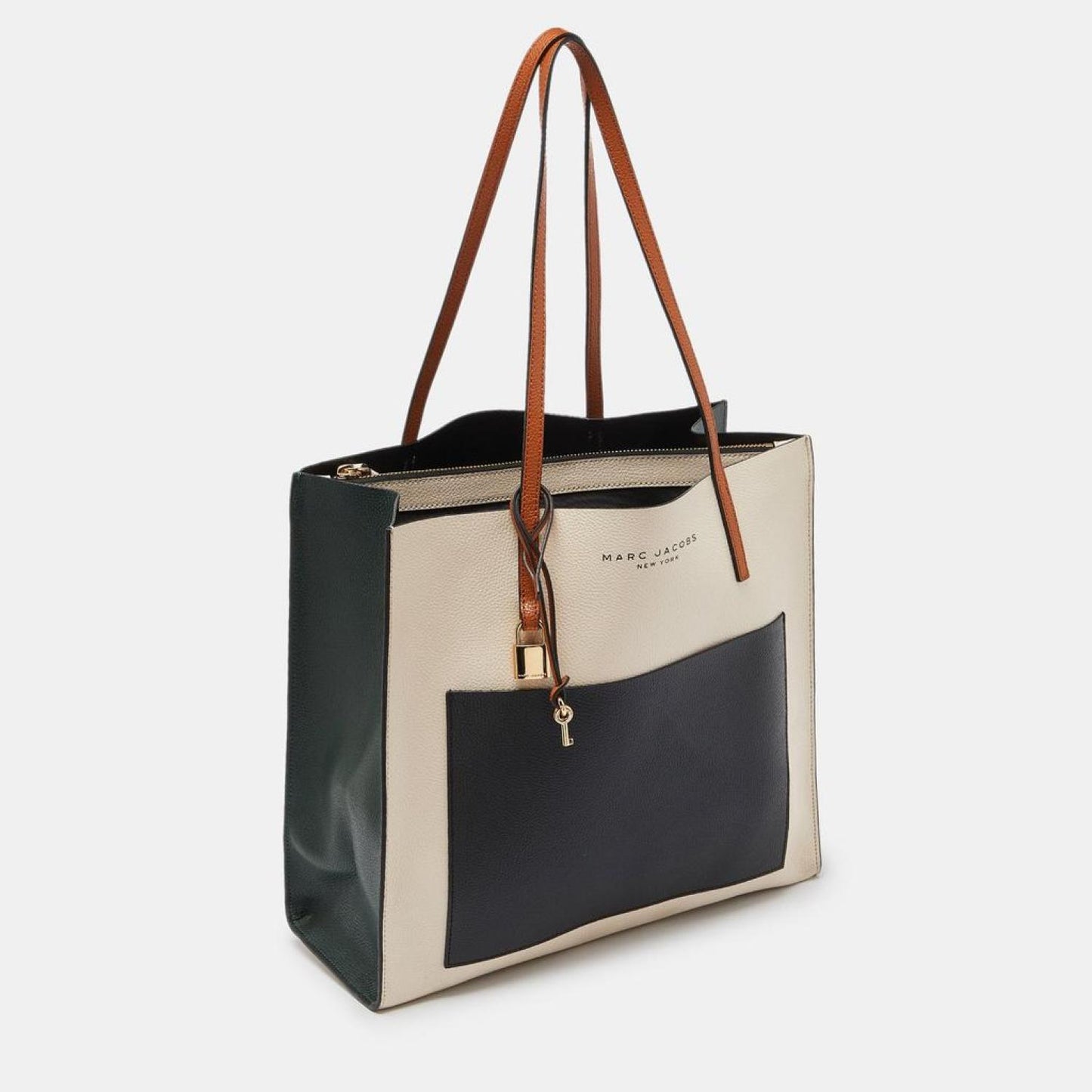 Marc Jacobs Multicolor Leather Grind Colorblock Tote