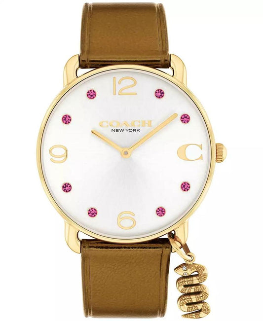 Women's Elliot Tan Leather Strap Watch 36mm