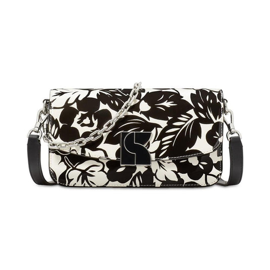 Dakota Tropical Foliage Patent Leather Small Crossbody