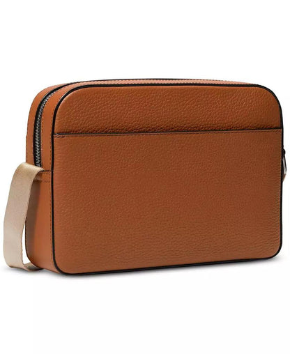 Men's Leather Utility Zip Crossbody Bag