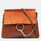 Chloe Leather And Suede Medium Faye Shoulder Bag