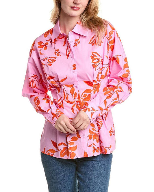 Alexia Admor Calliope Fitted Button Down Shirt