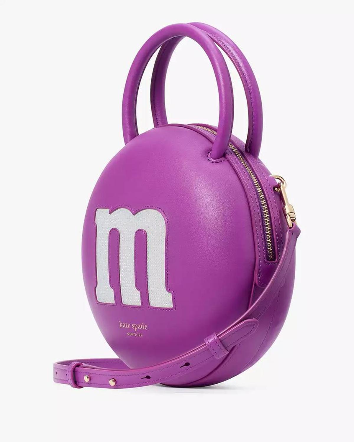 X M&M's Embellished Smooth Leather 3D Crossbody Bag