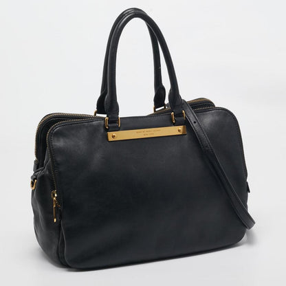 Marc By Marc Jacobs Black Leather Goodbye Columbus Satchel