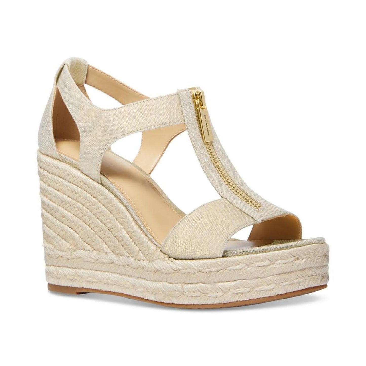 Berkley Zipper Espadrille Platform Wedge Sandals