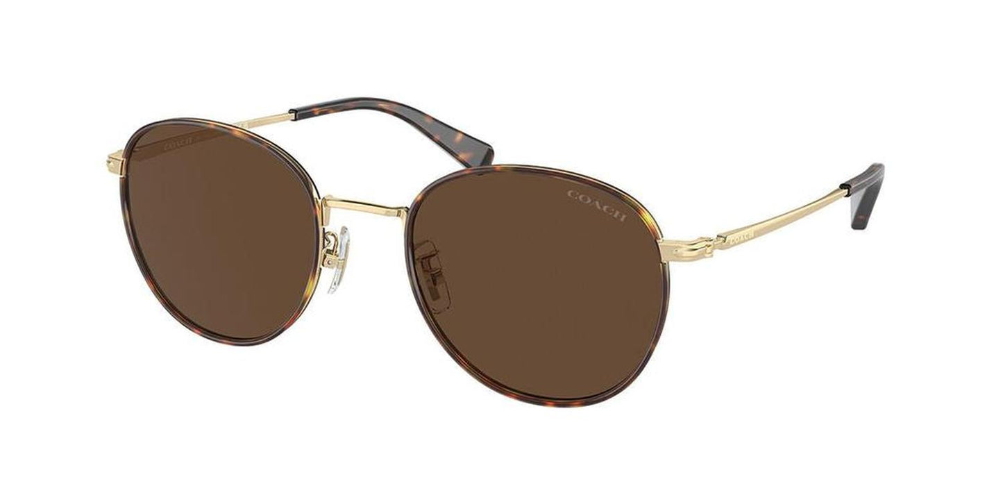 Coach Men's 52mm Light Gold Dark Tortoise Sunglasses