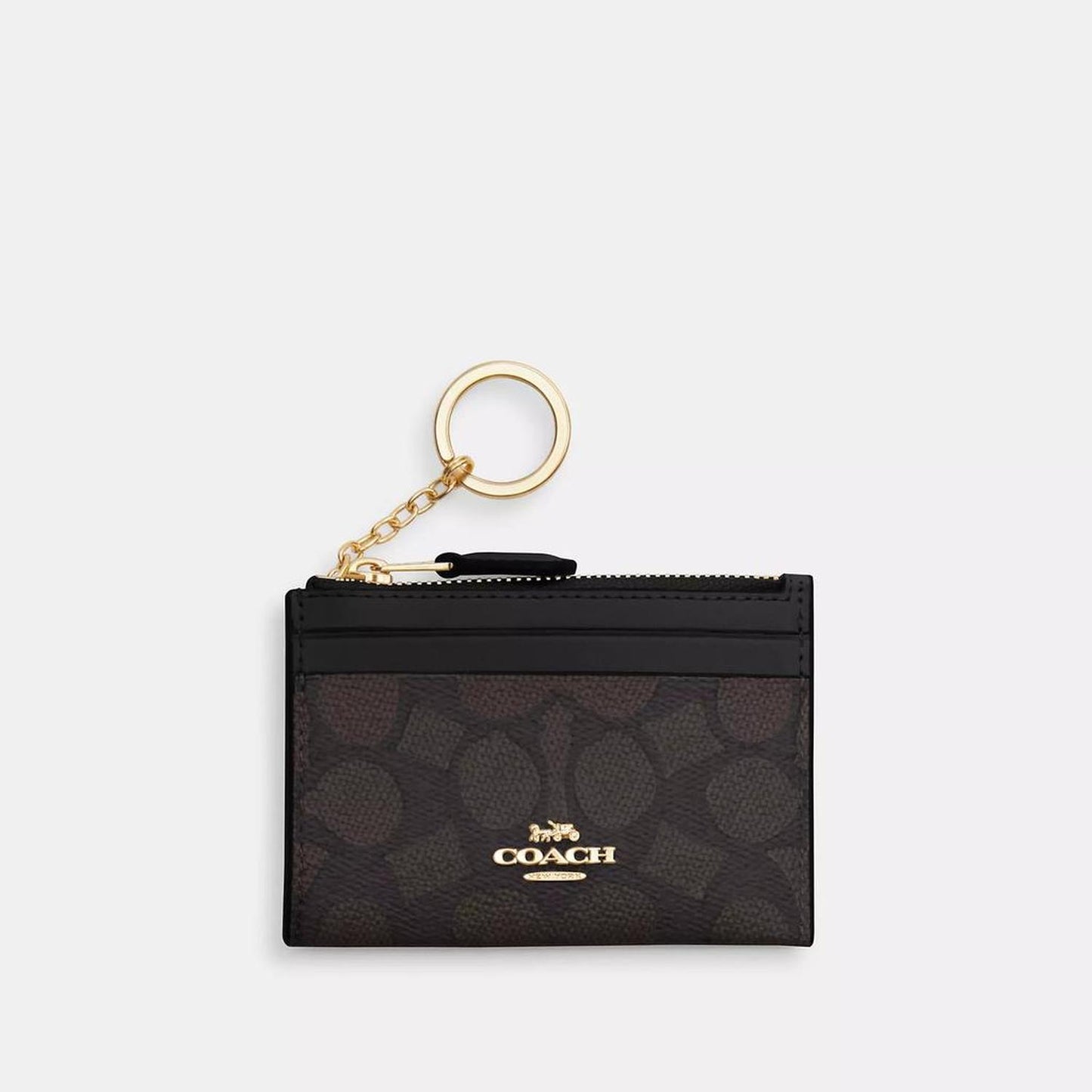 Coach Outlet Mini Skinny Id Case In Signature Canvas