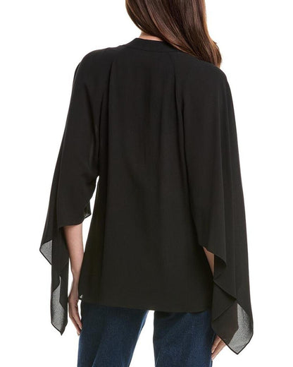 Silk Flare Wrap Top