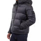 Men's Heavyweight Metallic Finish Hooded Puffer Jacket