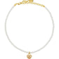 Coach Heart Pearl Choker