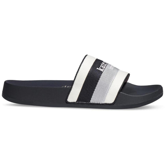 Buttercup Womens Colorblock Man Made Slide Sandals