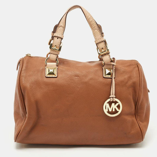 Michael Michael Kors Leather Grayson Boston Bag