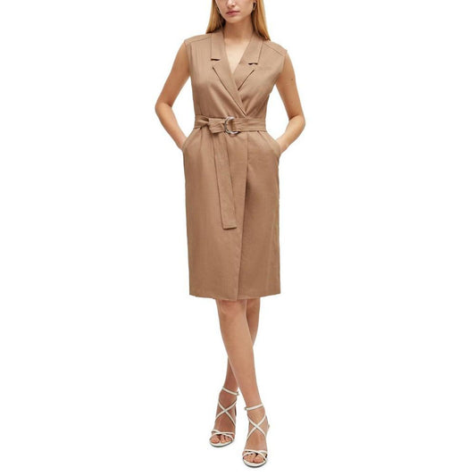 Women's Belted Wrap Dress