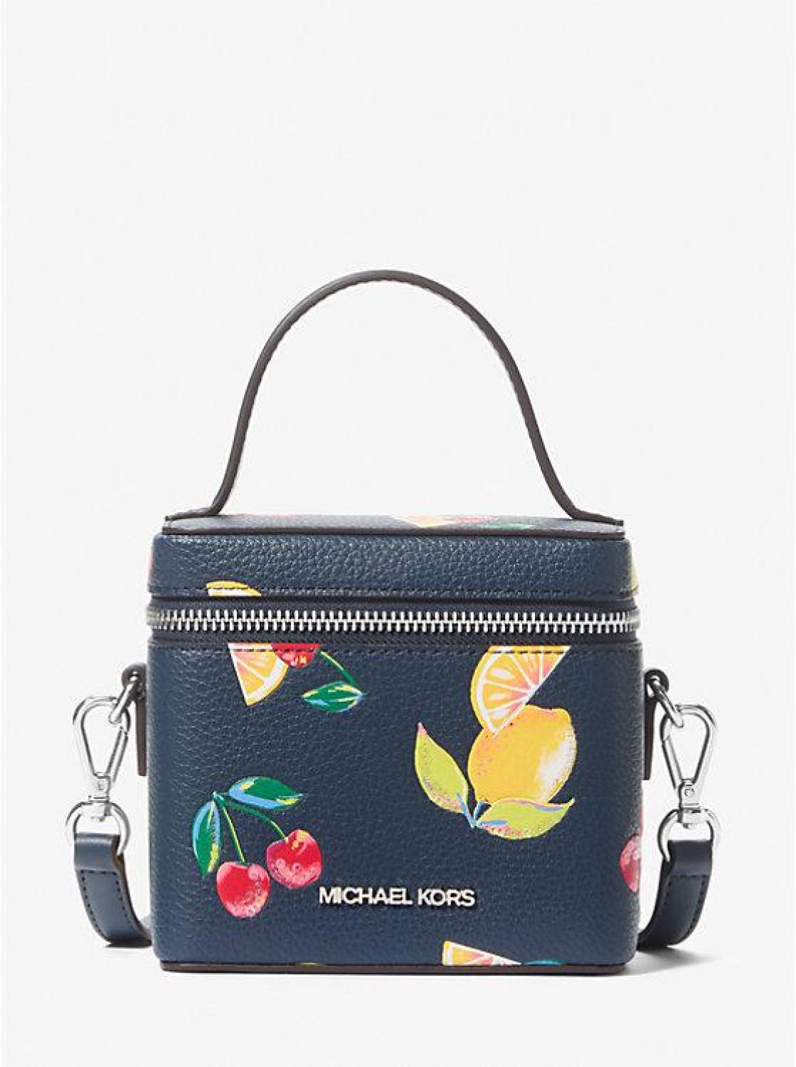 Sandrine Small Sequined Fruit Print Crossbody Bag