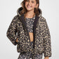 Reversible Leopard Logo Puffer Jacket