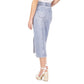 Michael Kors Women's Button-Front Denim Midi Skirt