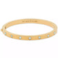 Set In Stone Gold-Tone Hinge Bangle Bracelet