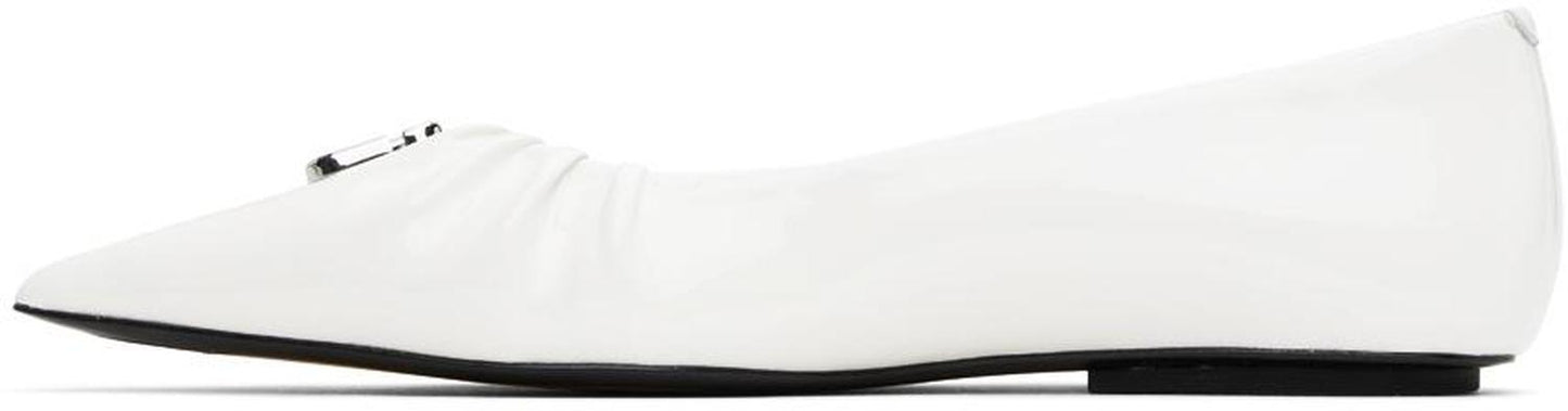 White 'The Ali' Ballerina Flats