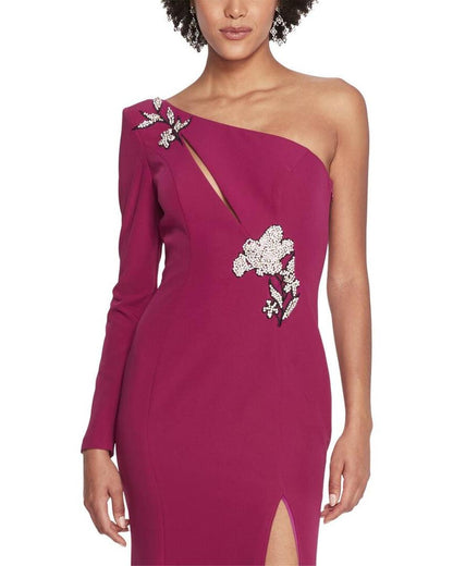 Marchesa Notte One Shoulder Dress