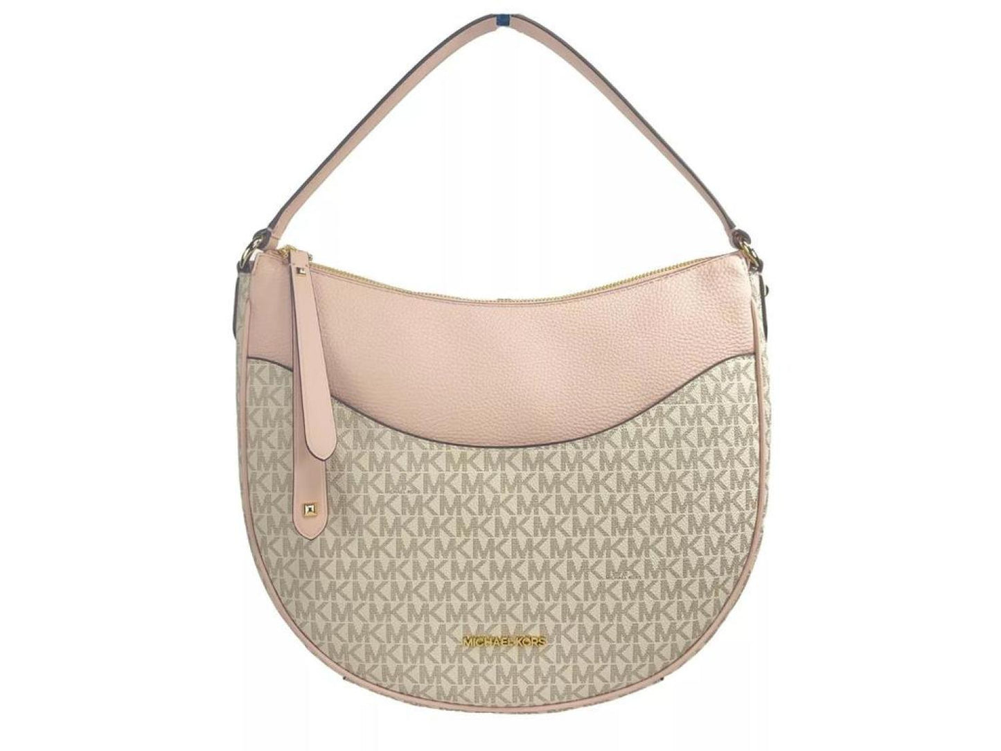 Michael Kors Large Dover Half Moon Crossbody Bag Purse Powder Blush Women's multi