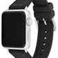 Women's Black Silicone Apple Strap Watch 38mm, 40mm, 41mm