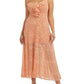 Womens Strappy Lace Maxi Dress