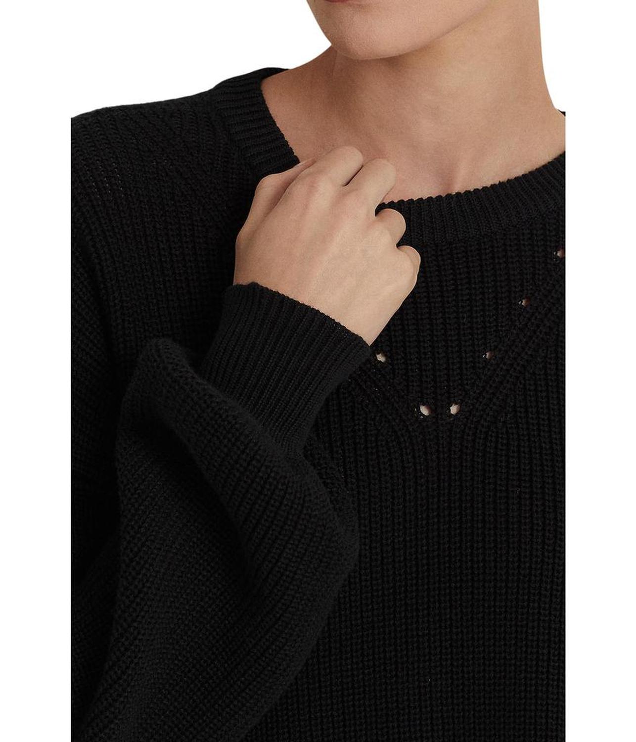 Cotton Blouson Sleeve Sweater