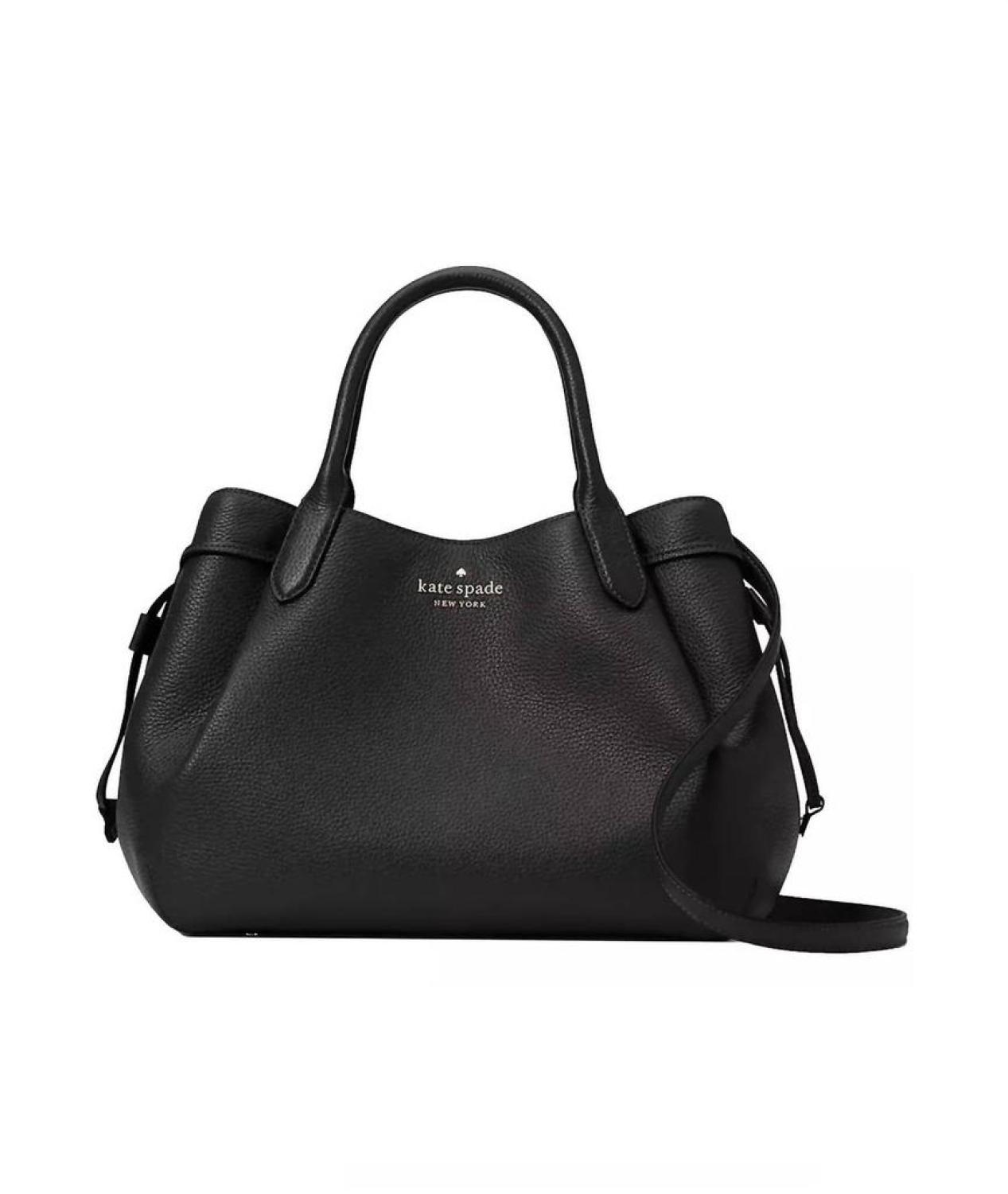 Dumpling Large Satchel Bag In Black