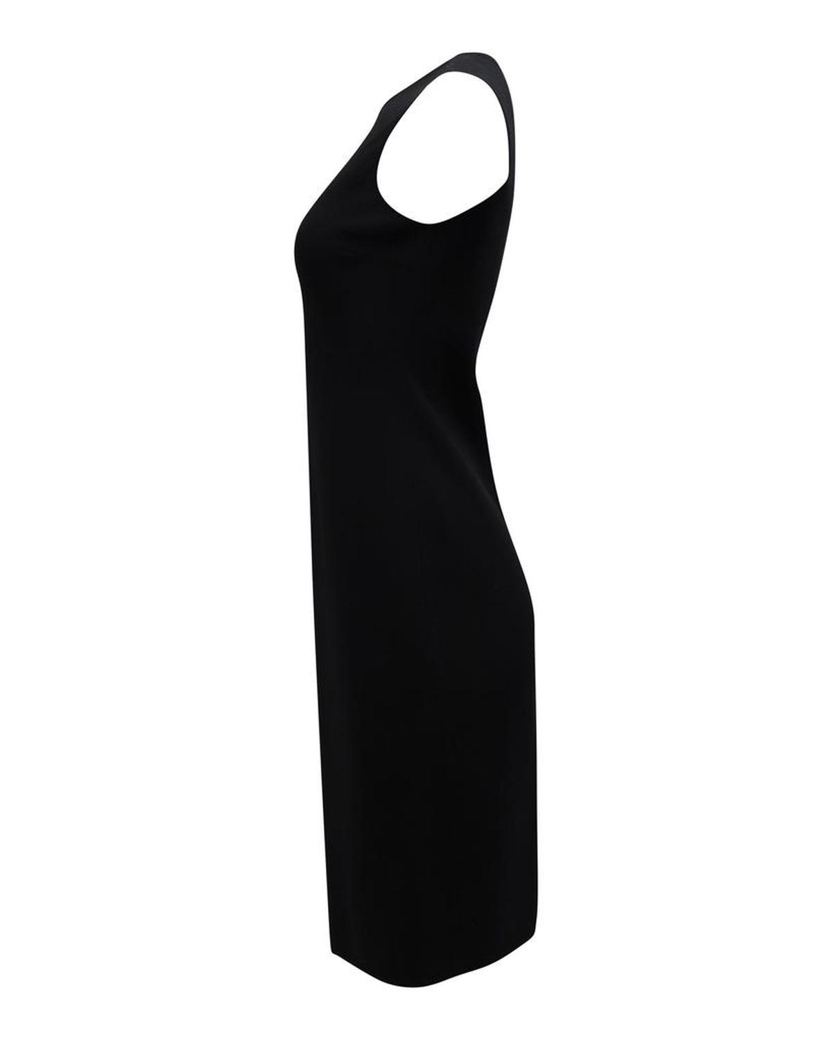 Michael Kors Midi Dress in Black Virgin Wool