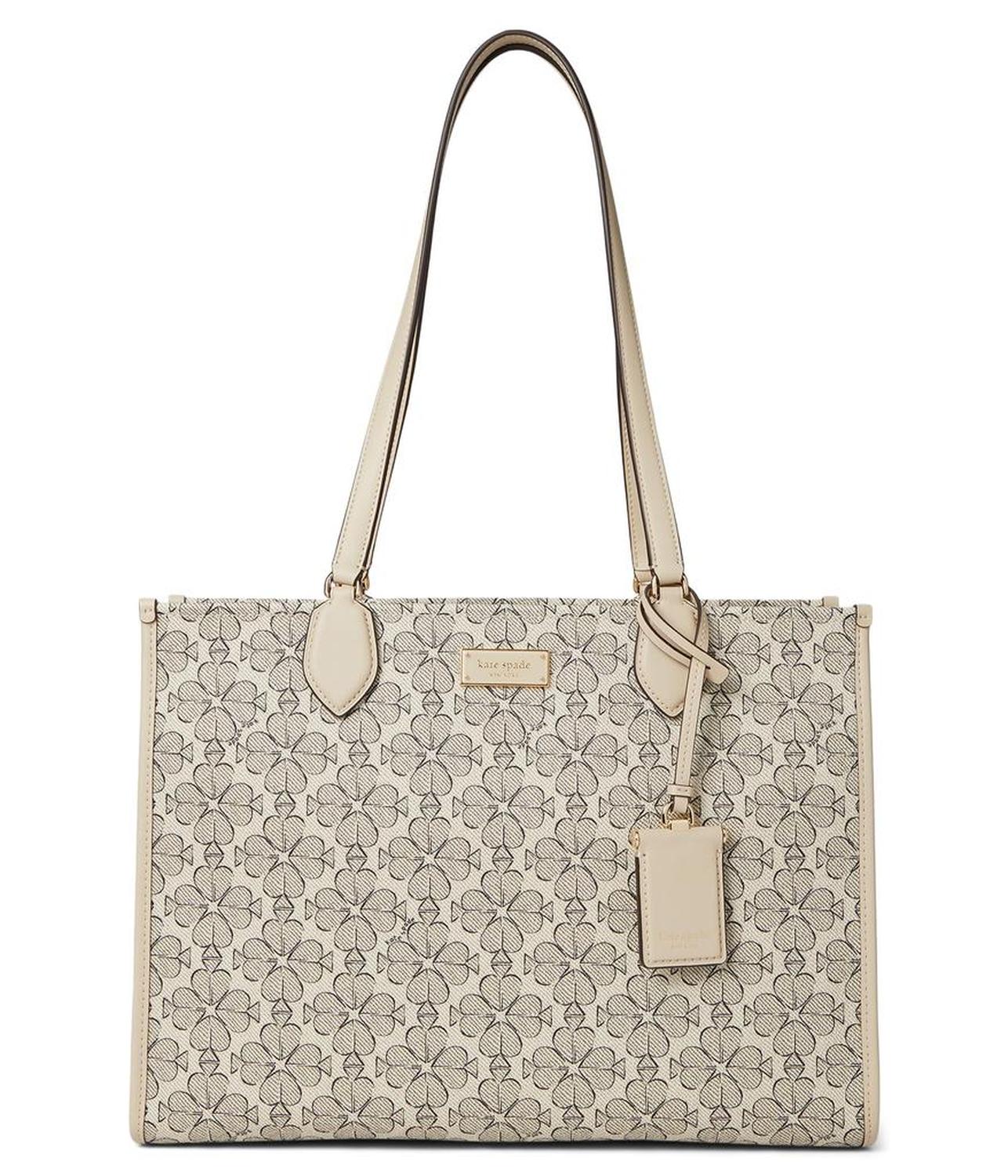 Spade Flower Coated Canvas Market Tote