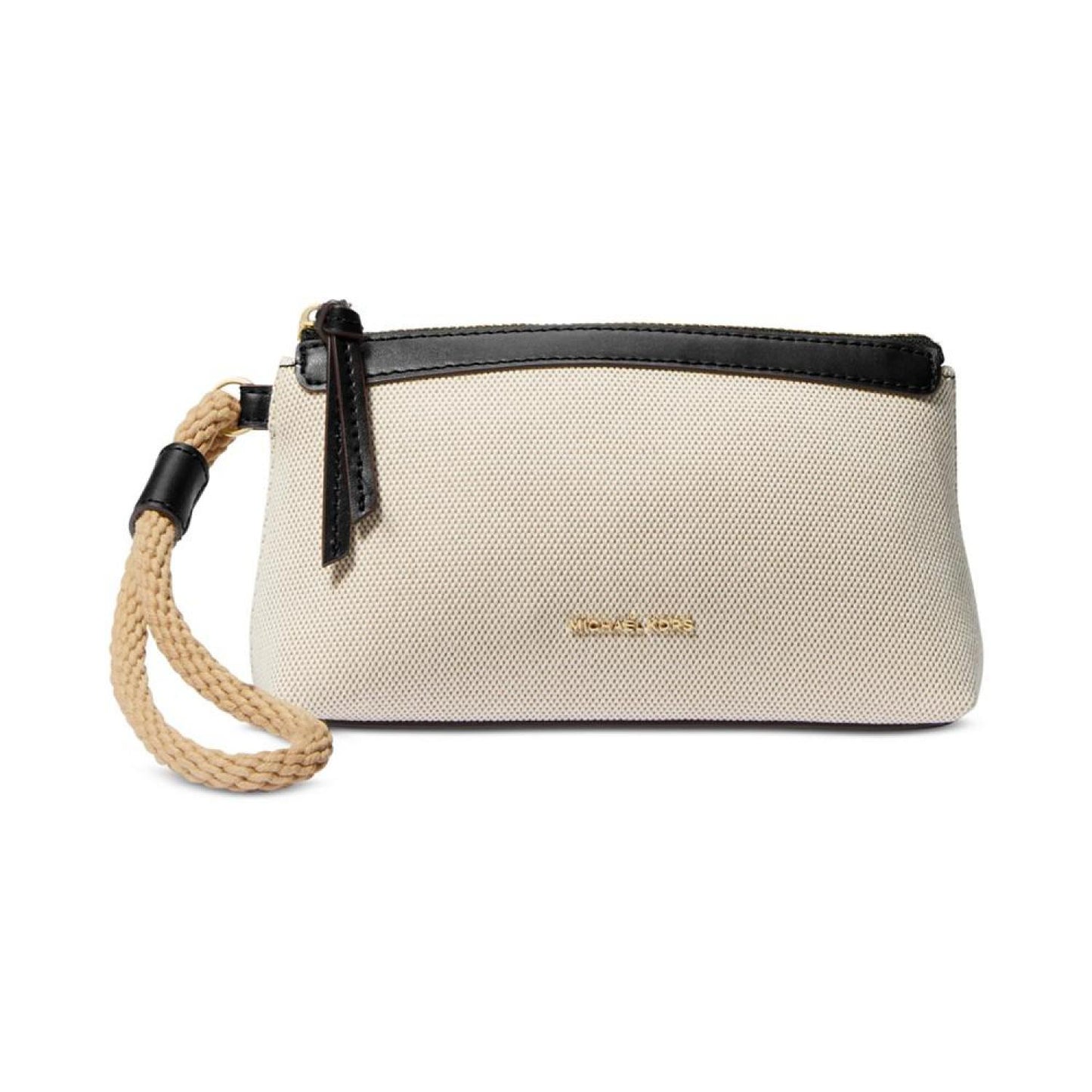 Talia Small Top Zip Cotton Wristlet