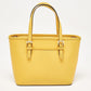 Yellow Saffiano Leather Extra-Small Jet Set Travel Tote